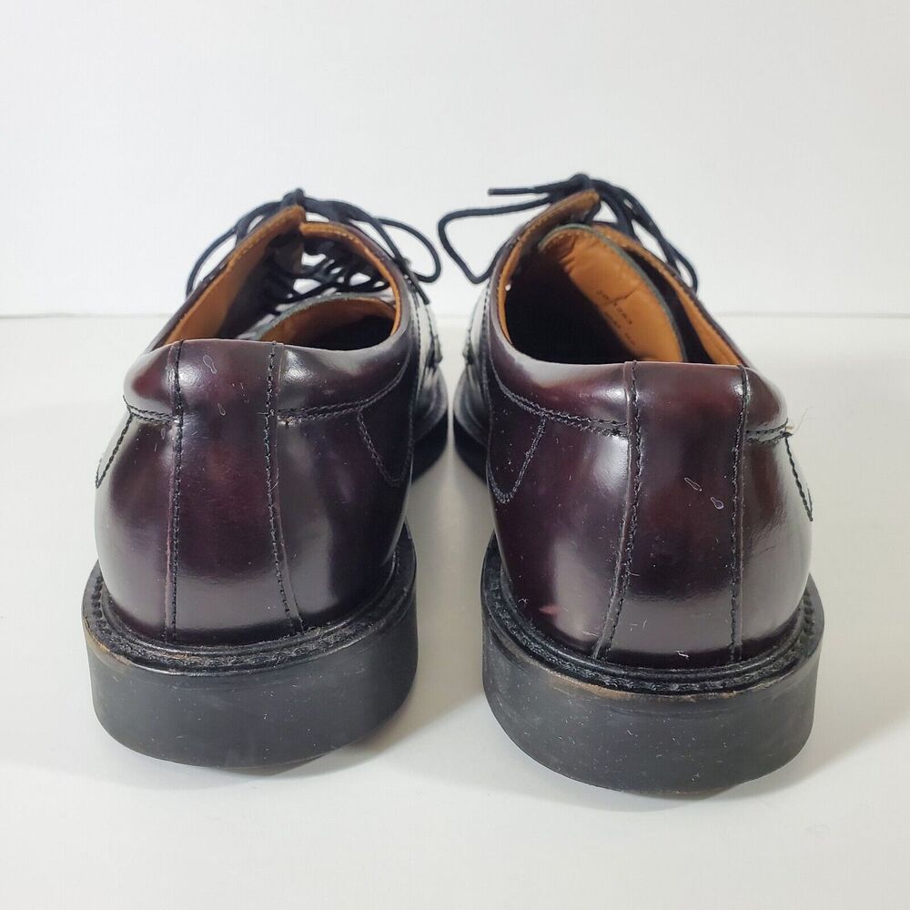 Johnston Murphy Oxford Shoes 9.5 M Minzer Dark Burgundy Lace Up 20-1253 Cap Toe - Picture 6 of 12